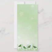 緑の緑に緑の蝶 – メニューカード (裏面)