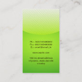 緑の緑の名刺 名刺 (裏面)
