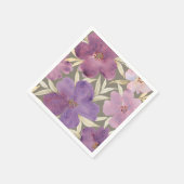 緑の緑の水彩 スタンダードカクテルナプキン (角)