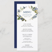 緑の緑の緑の金ゴールド幾何学的メニュー プログラム (正面/裏面)