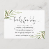 緑の緑の金ゴールドブックリクエストベビーen エンクロージャーカード (正面)