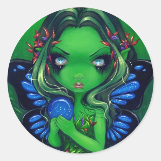 「緑の緑」ステッカー ラウンドシール (正面)