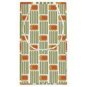 緑の線とボックス スモールペーパーバッグ (裏面)