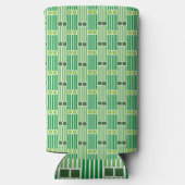 緑の線とボックス スリム缶クーラー (裏面)