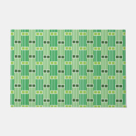 緑の線とボックス ドアマット