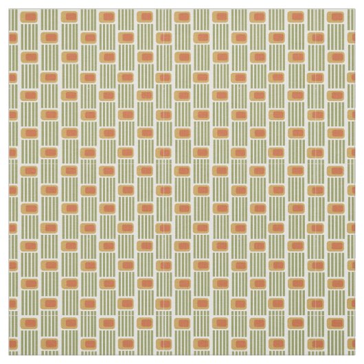 緑の線とボックス ファブリック (見本)