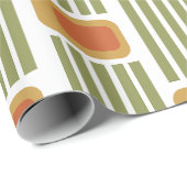 緑の線とボックス ラッピングペーパー (ロールコーナー)