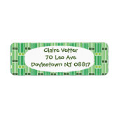 緑の線とボックス ラベル (正面)