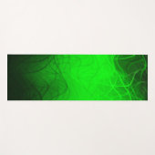 緑の線形波-ヨガのマット ヨガマット (正面(横))