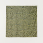 緑の編地：クローズアップテクスチャ タペストリー (正面(横))