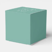 緑の編集可能な花嫁の親愛なるボックス フェイバーボックス (裏面サイド)