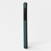 緑の編集可能モノグラムケースマットiPhoneケース Case-Mate iPhoneケース (裏面/左)