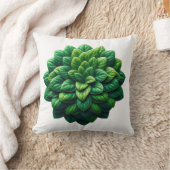 緑の緩和曲線開花 クッション (ブランケット)