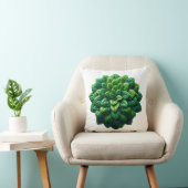 緑の緩和曲線開花 クッション (椅子)