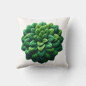 緑の緩和曲線開花 クッション (裏面)