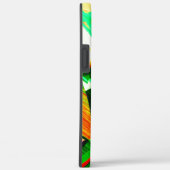 緑の縞が漂うサンゴのオレンジ色のイメージ Case-Mate iPhoneケース (裏面 / 右)