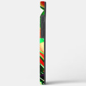 緑の縞が漂うサンゴのオレンジ色のイメージ Case-Mate iPhoneケース (裏面 / 左)