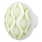 緑の縦のogeeパターン背景 セラミックノブ (右)