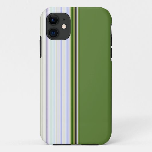 緑の縦線iPhone 5ケースに白 Case-Mate iPhoneケース (裏面)