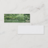 緑の美しいの名刺 スキニー名刺 (正面/裏面)