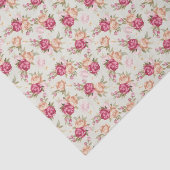 緑の美しい色のシャクヤクパターン 薄葉紙 (詳細)