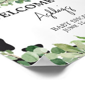 緑の聖なる牛の赤ちゃんシャワーへようこそ ポスター (角)