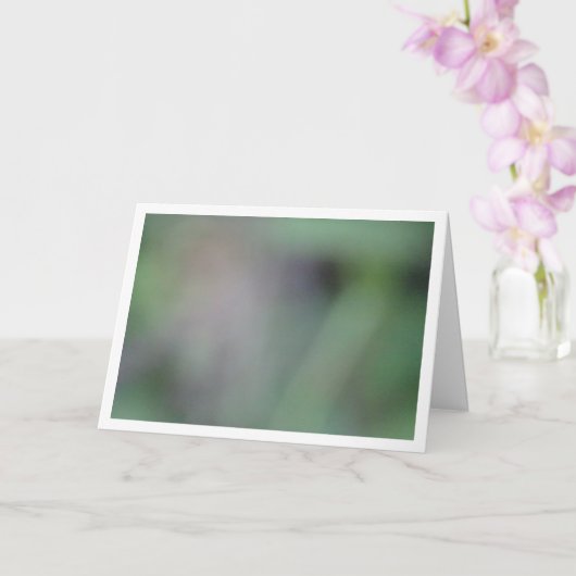 緑の背ぼやけ景 カード (蘭)