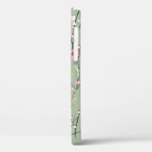 緑の背中に小さな赤と黄色の花模様 Case-Mate iPhoneケース (裏面 / 左)