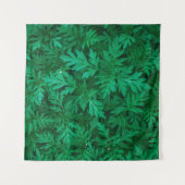 緑の背景から自然な葉緑色 タペストリー (正面(横))