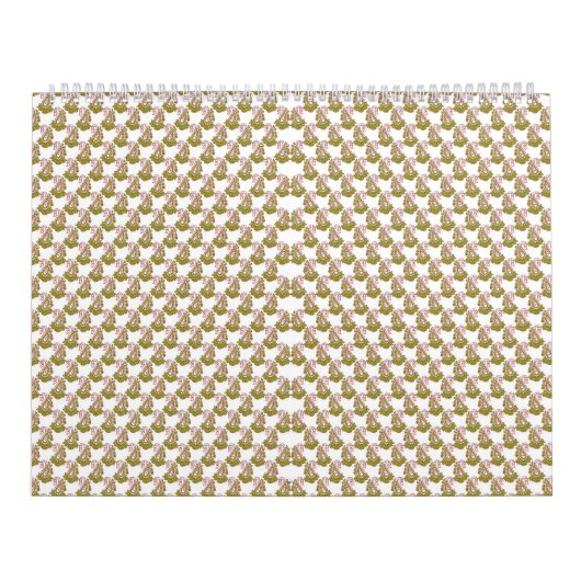 緑の背景が白離れい背景 カレンダー (カバー)