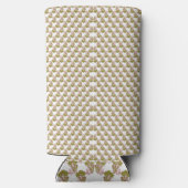 緑の背景が白離れい背景 スリム缶クーラー (裏面)