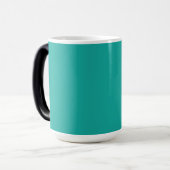 緑の背景でデザインを高める モーフィングマグカップ (正面左)