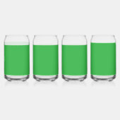 緑の背景でWebサイトを強化 ガラス缶 (正面)