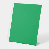 緑の背景でWebデザインをアップグレードする 台座サイン (正面)