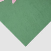 緑の背景にピンクの牡丹を分離フローラ 薄葉紙 (詳細)