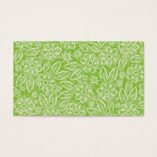 緑の背景に白い花