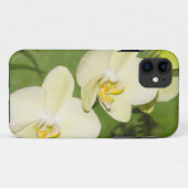 緑の背景に白い蘭 Case-Mate iPhoneケース (裏面(横))