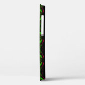 緑の背景に赤い曲線が映り込む Case-Mate iPhoneケース (裏面 / 左)