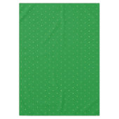 緑の背景に黄色の星柄 テーブルクロス (正面)