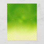 緑の背景のキリスト教の十字 チラシ (裏面)