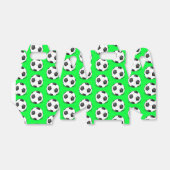 緑の背景のサッカーボール フェイバーボックス (折り畳みなし)