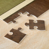 緑の背景のブラックベース ジグソーパズル (側面)