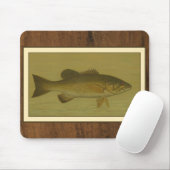 緑の背景のブラックベース マウスパッド (マウス)