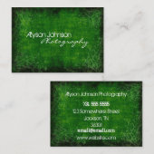 緑の背景の名刺 名刺 (正面/裏面)