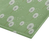 緑の背景の段落模様 カッティングボード (角)