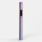緑の背景の薄紫のチューリップの花 Case-Mate iPhoneケース (裏面/右)