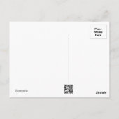 緑の背景を持つゴールデンクリスマスの動機 ポストカード (裏面)