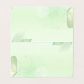 緑の背景(黒い美しい記号) 名刺 (内部フラット)