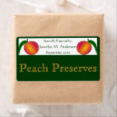 緑の自家製フードに囲まれたツインビーチ ラベル (インサイチュ)