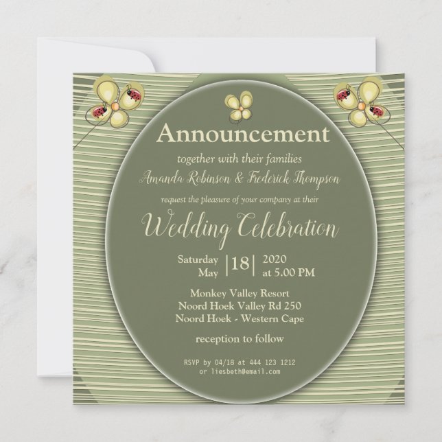 緑の自然のストライプ色合い – 花 (正面)